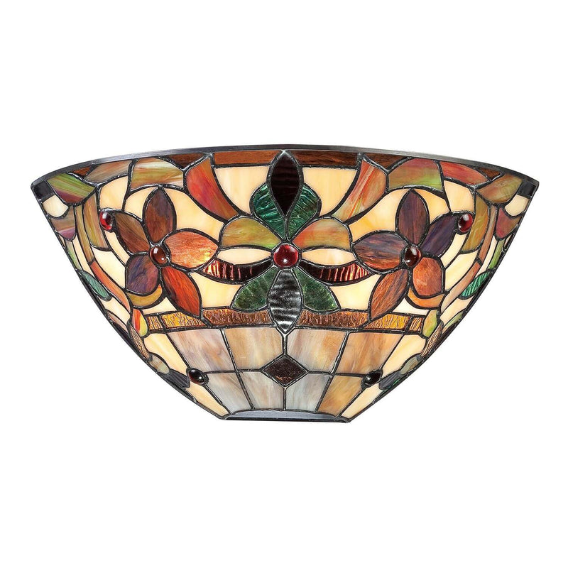 Applique murale Kami 2 lumières bronze, verre