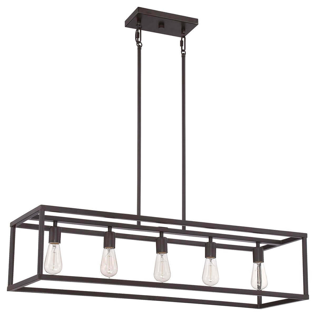Lustre New Harbor 5 lumières bronze