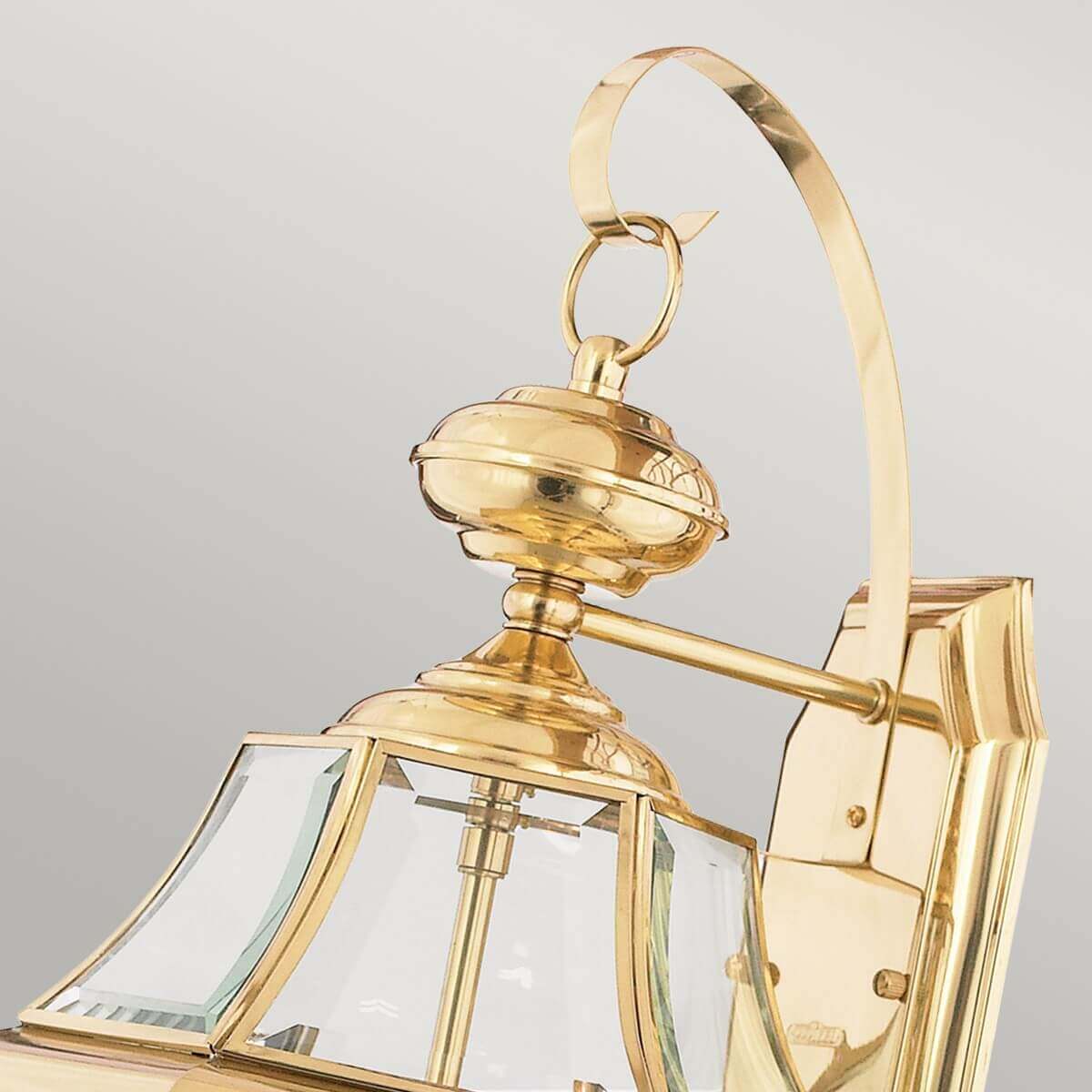 Applique extérieure Newbury 2 lumières laiton poli, verre