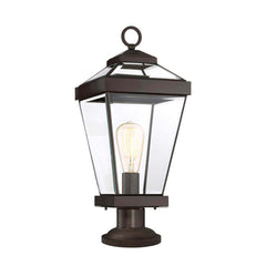 Lampadaire extérieur Ravine bronze, verre
