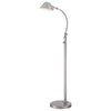 Lampadaire Thompson nickel satiné