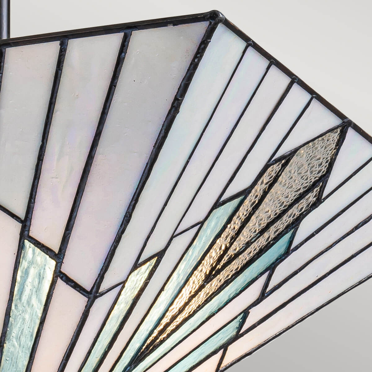 Suspension Alderley 2 lumières bronze, verre
