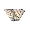 Applique murale Alderley 2 lumières bronze, verre