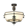 Plafonnier Windsor 3 lumières anthracite
