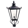 Lampadaire extérieur Wilmslow noir, verre, H 82,5 cm