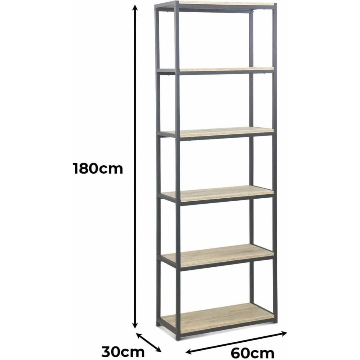 Étagère Loft Bois Métal | Chic - Designix Meuble de Rangement