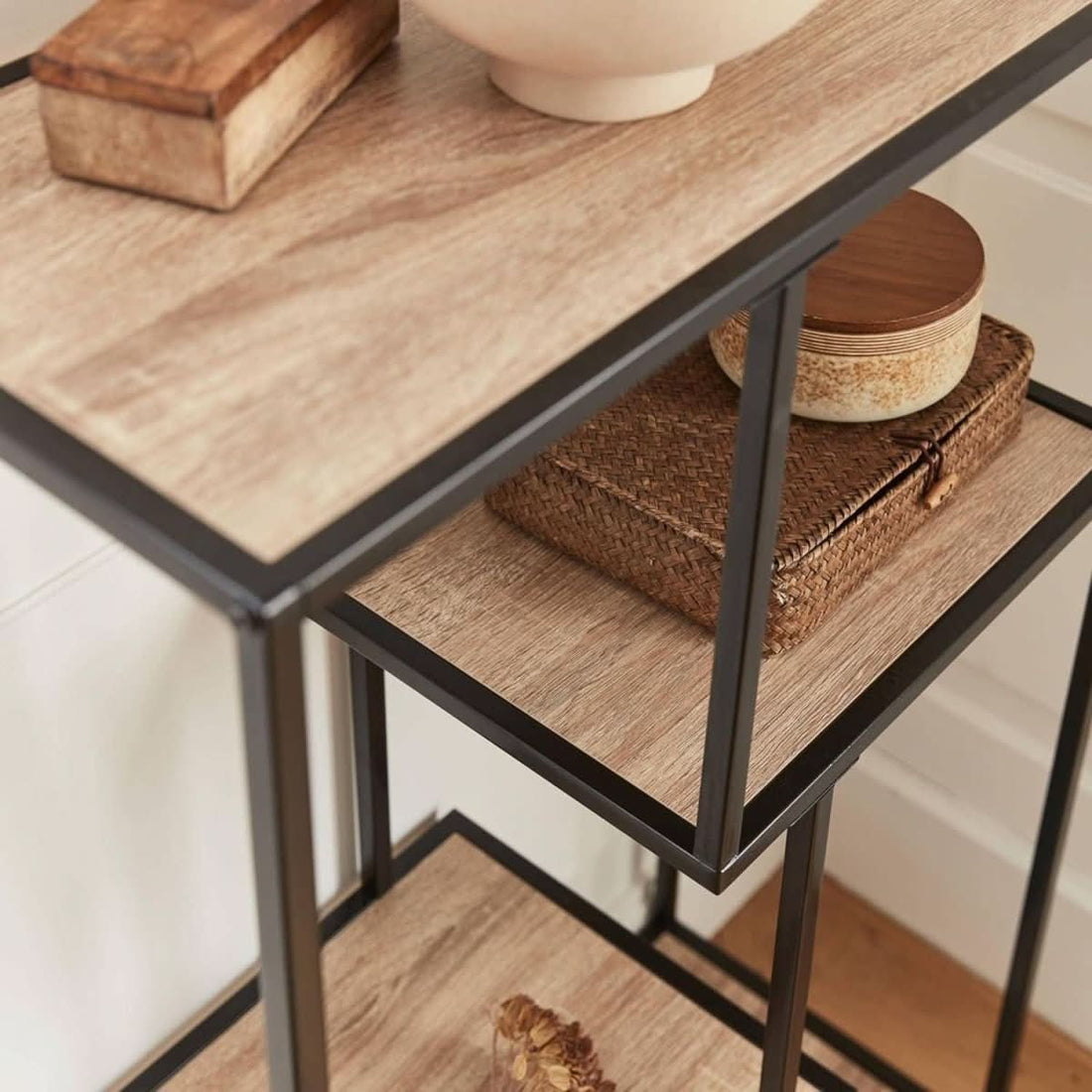 Industrielles Regal aus Metall und Holz | Iode