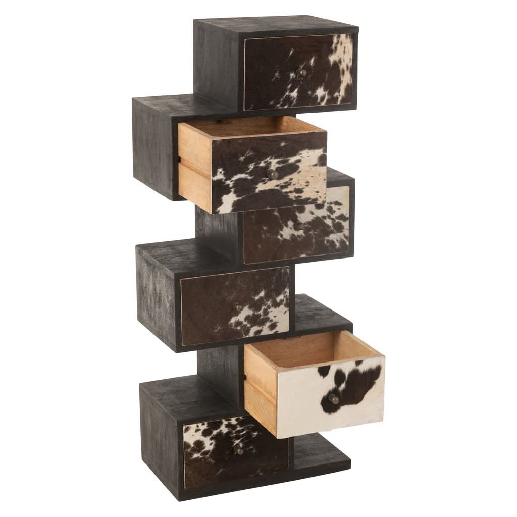 Étagère Vache en Bois de Mangue Blanc - Designix