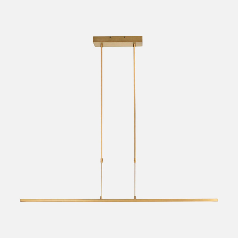 Moderner goldener Kronleuchter, 122 cm LED-Pendelleuchte mit Dim-to-Warm-Funktion | Zelena