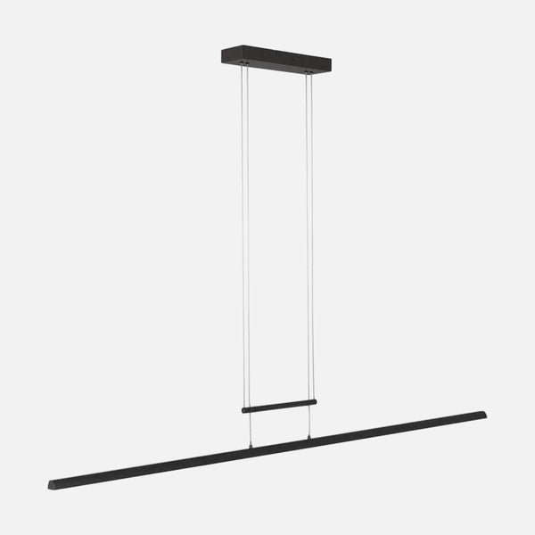 Suspension tube noir LED dimmable, barre 150 cm | Profilo