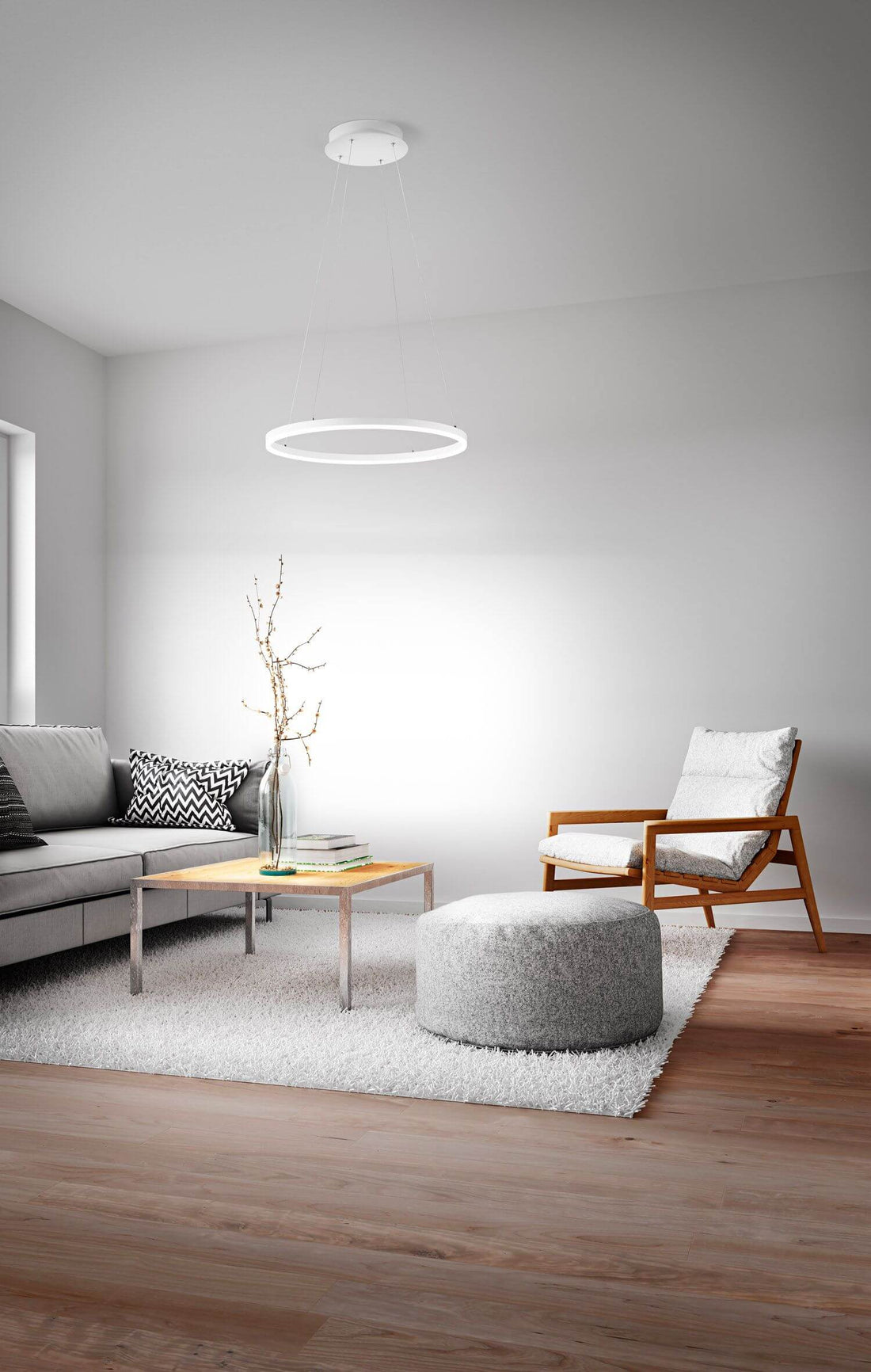 Suspension luminaire | Giotto Blanche Ø 60 cm