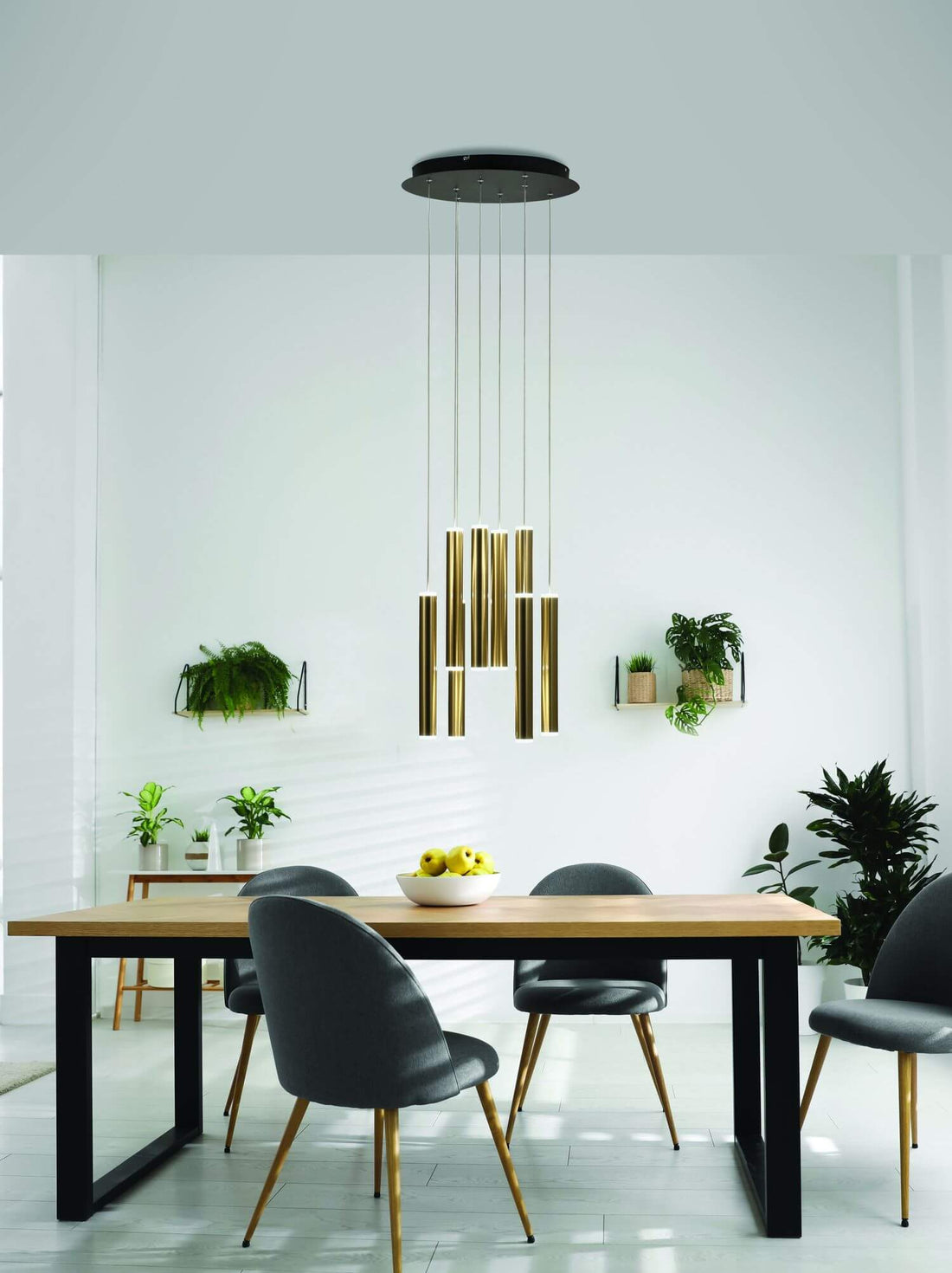 Suspension Prado laiton, Ø 40 cm