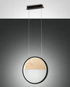 Suspension Pierre noire, bois