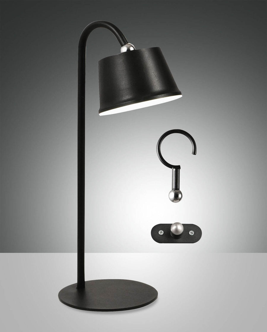 Lampe extérieure Armanda noire, Ø 10 cm
