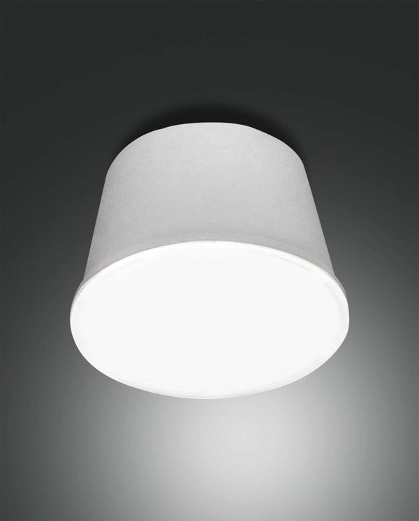 Lampe extérieure Armanda blanche, Ø 10 cm
