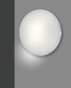 Plafonnier Connie nickel et blanc, verre