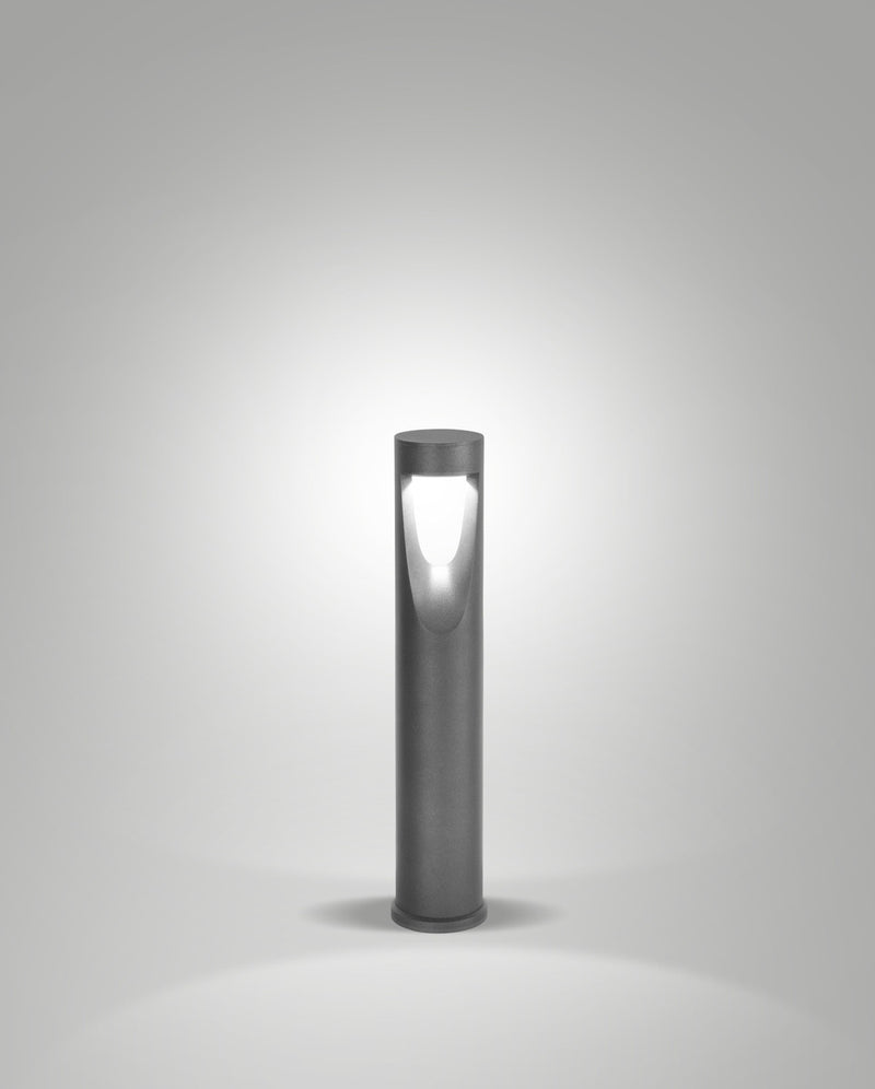 Borne extérieure TEO Shiny Black noire, H 60 cm