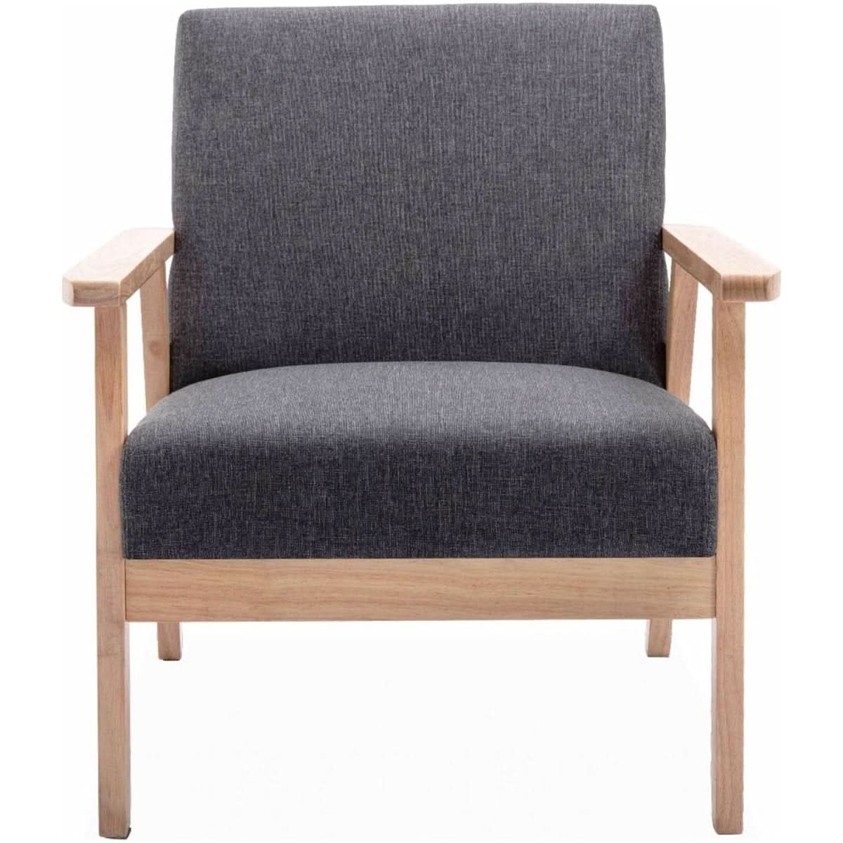 Fauteuil Scandinave Bois Gris | Délice - Designix Fauteuil