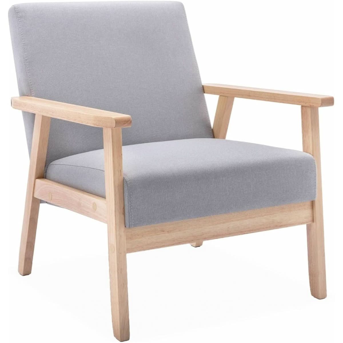 Fauteuil Scandinave Bois Gris | Éthéré - Designix Fauteuil