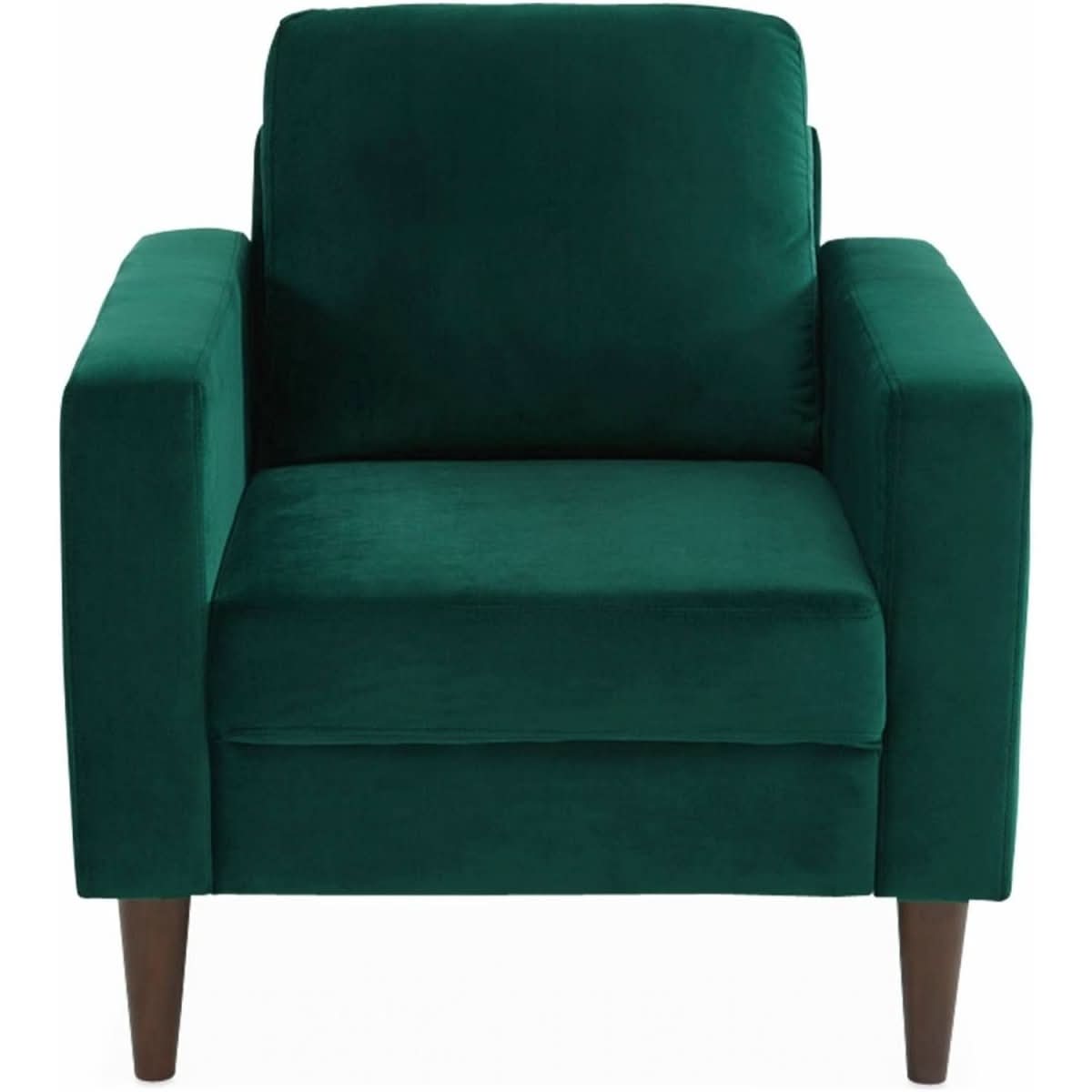 Fauteuil Scandinave Velours Vert | Icône - Designix Fauteuil