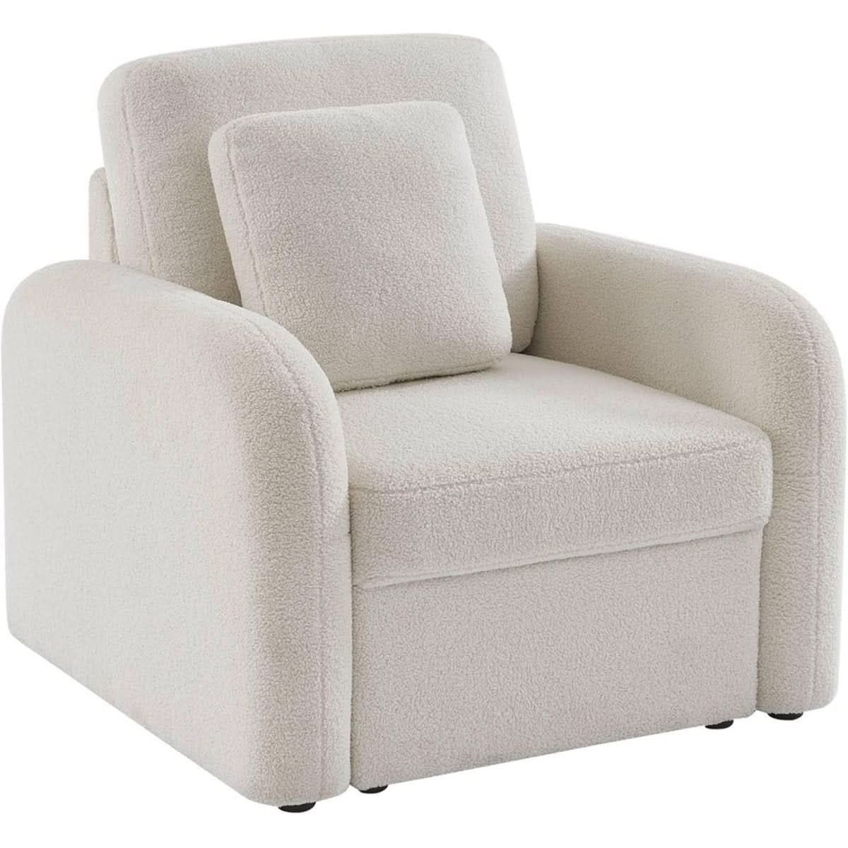 Fauteuil Tissu Bouclette Cosy | Jardin - Designix Fauteuil