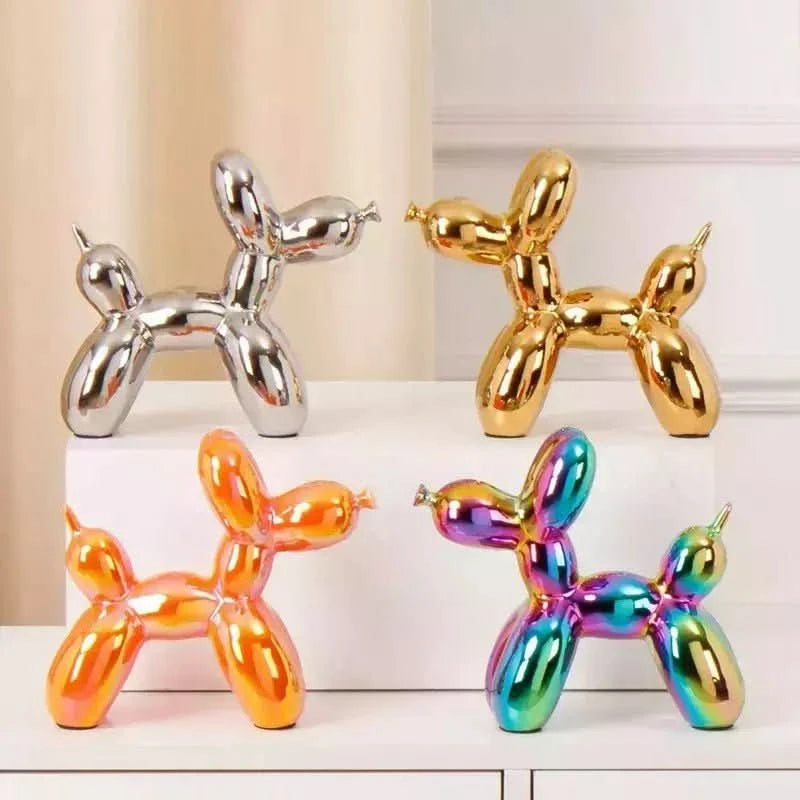 Figurines Chien Ballon Céramique | Ino - Designix Statuette Argen