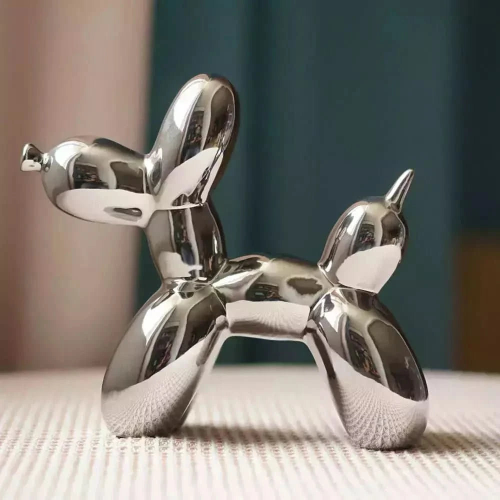 Figurines Chien Ballon Céramique | Ino - Designix Statuette Argen