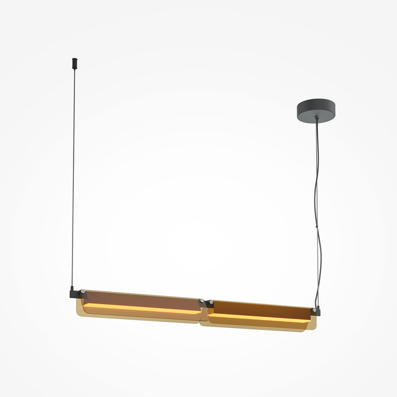 Schwarze Pendelleuchte Flat