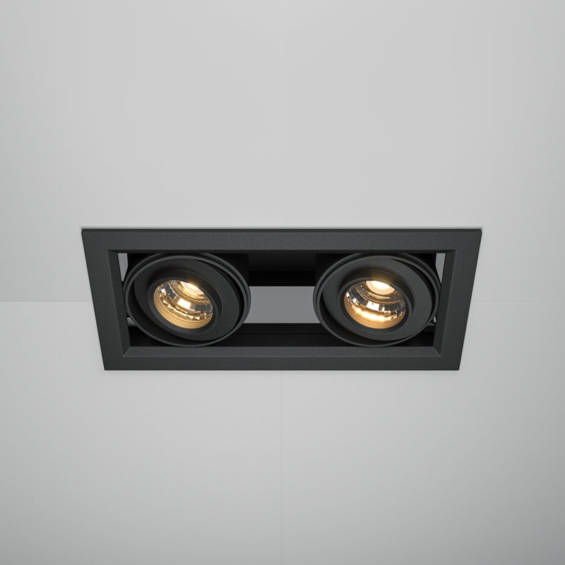 Moderner Spot aus Metall schwarz
