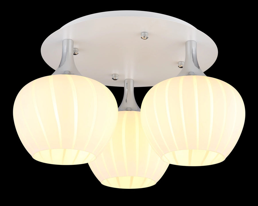 Plafonnier Maxy blanc mat, Ø 45 cm