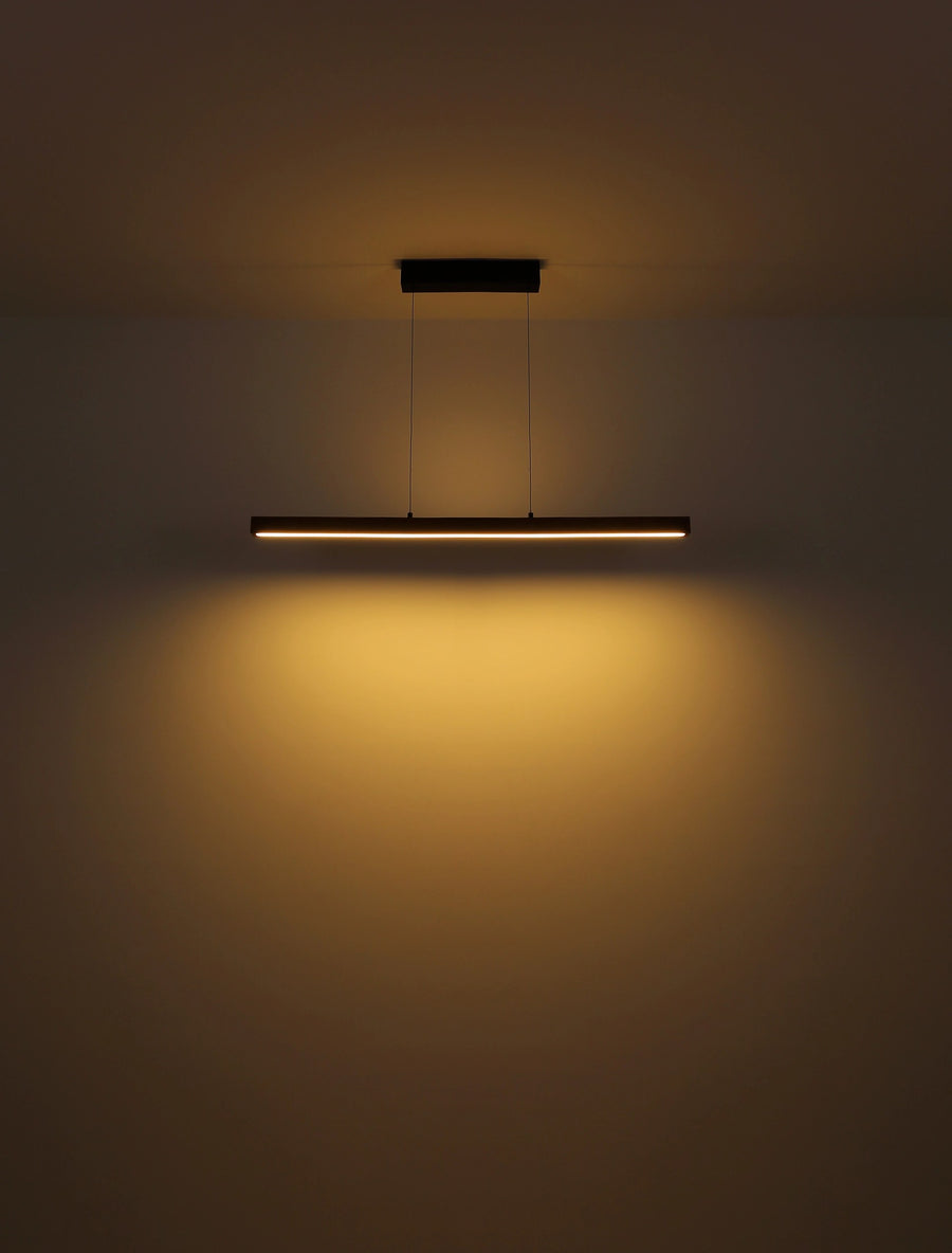 Suspension Olivus noire mat