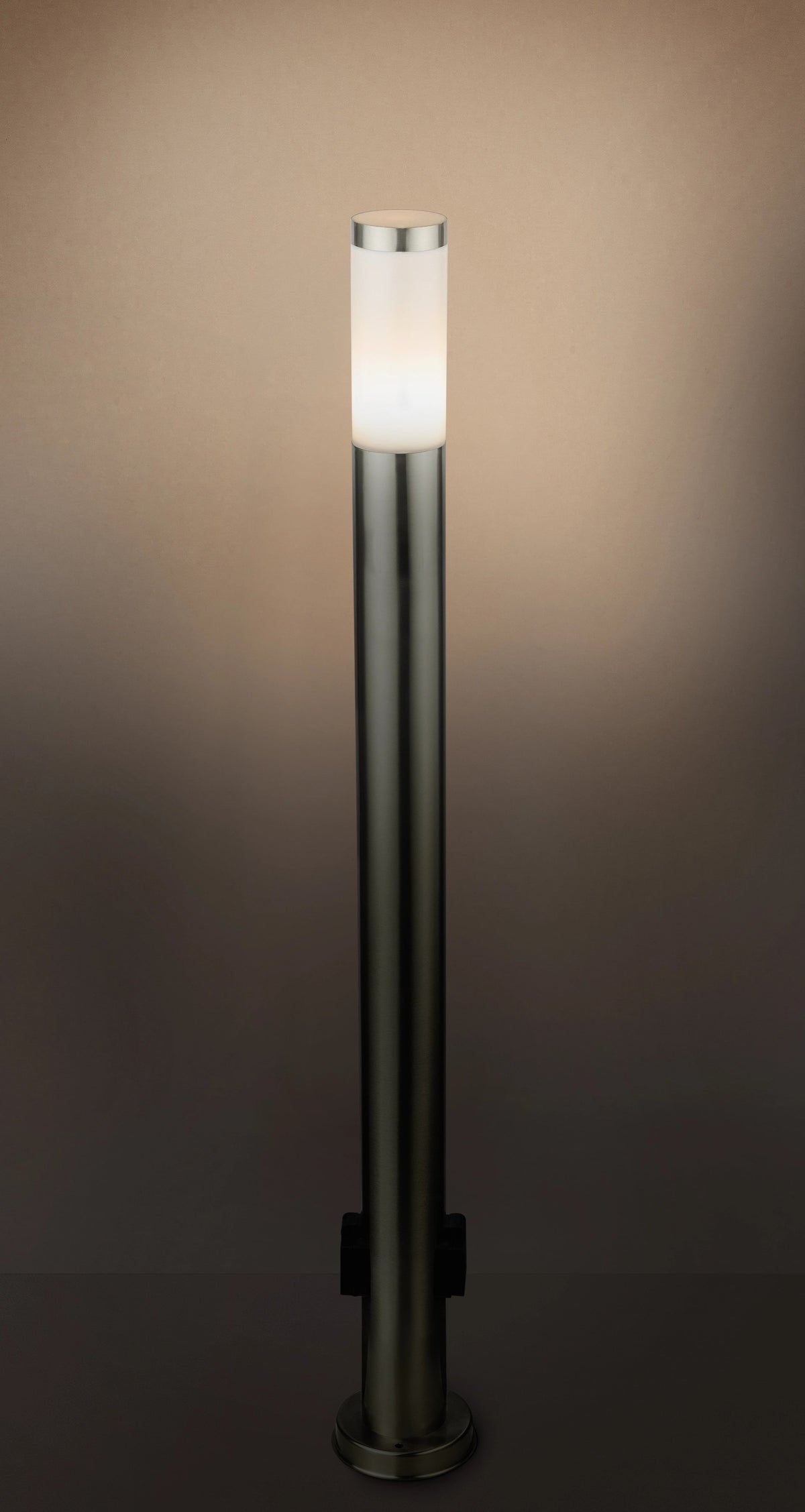 Luminaire extérieur Blug inox, H 110 cm