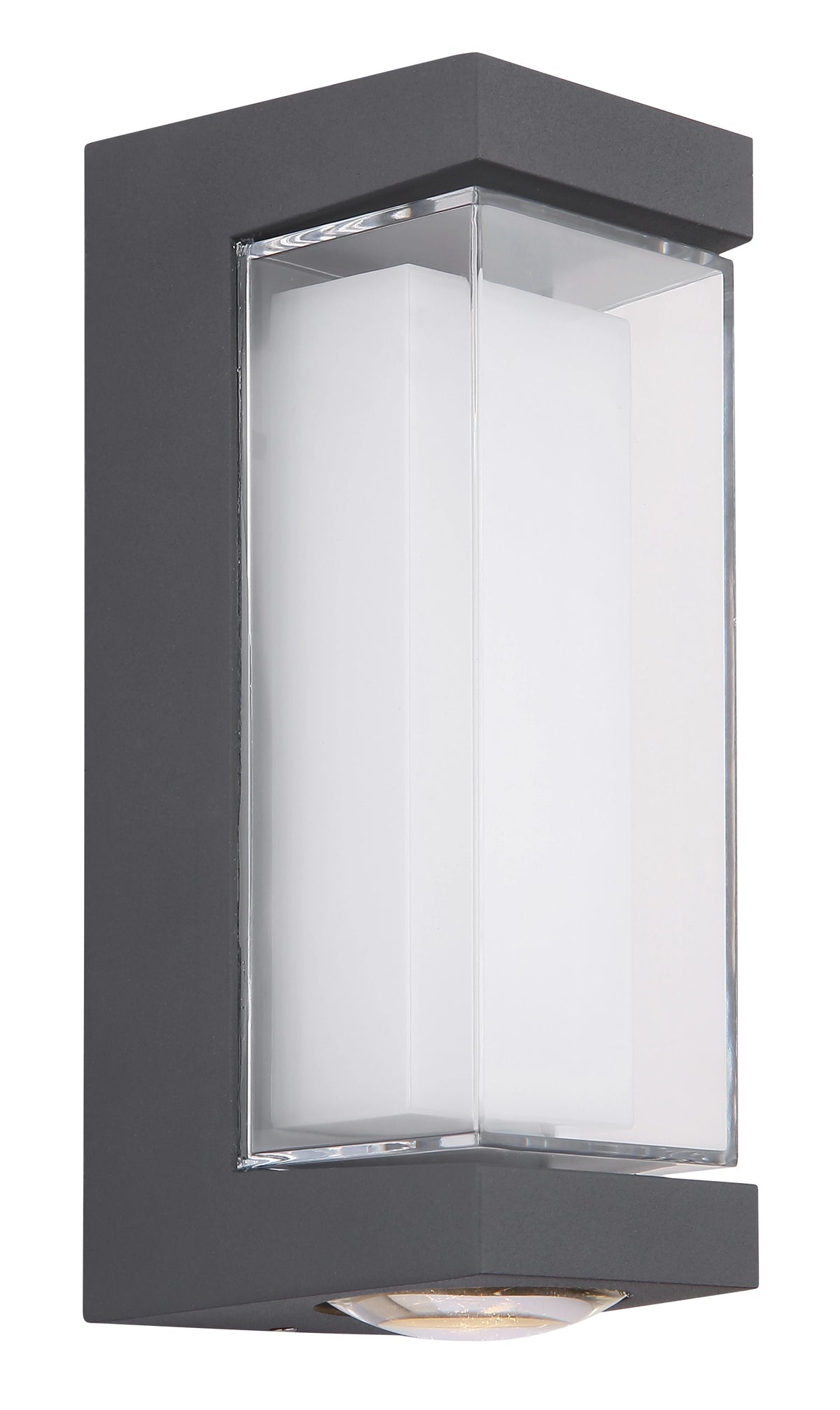 Luminaire extérieur Plixon anthracite et aluminium