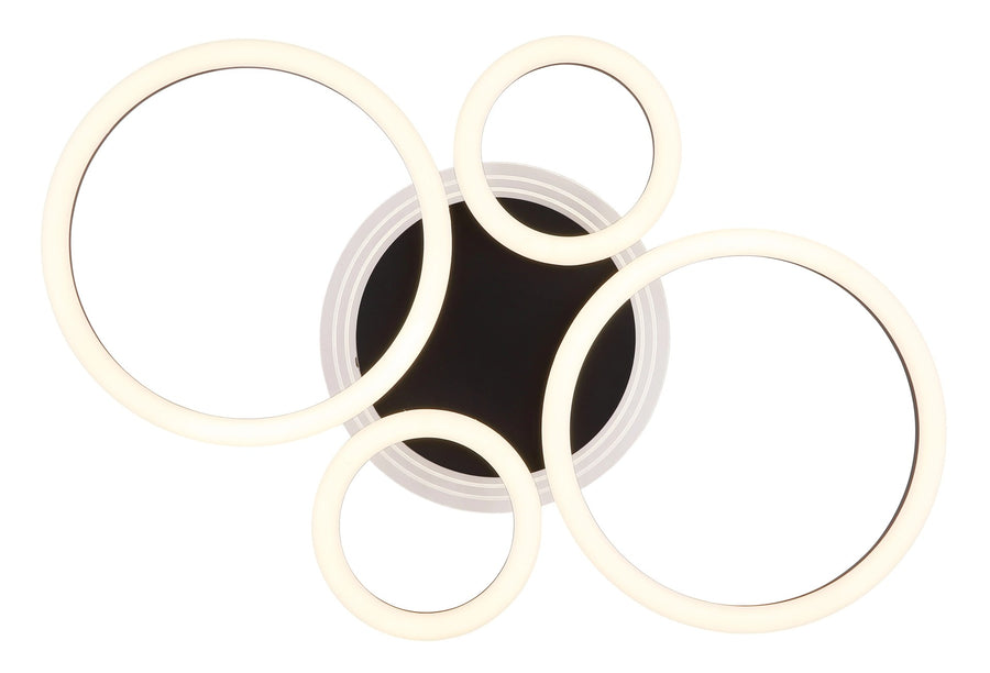 Plafonnier Loretta noir mat