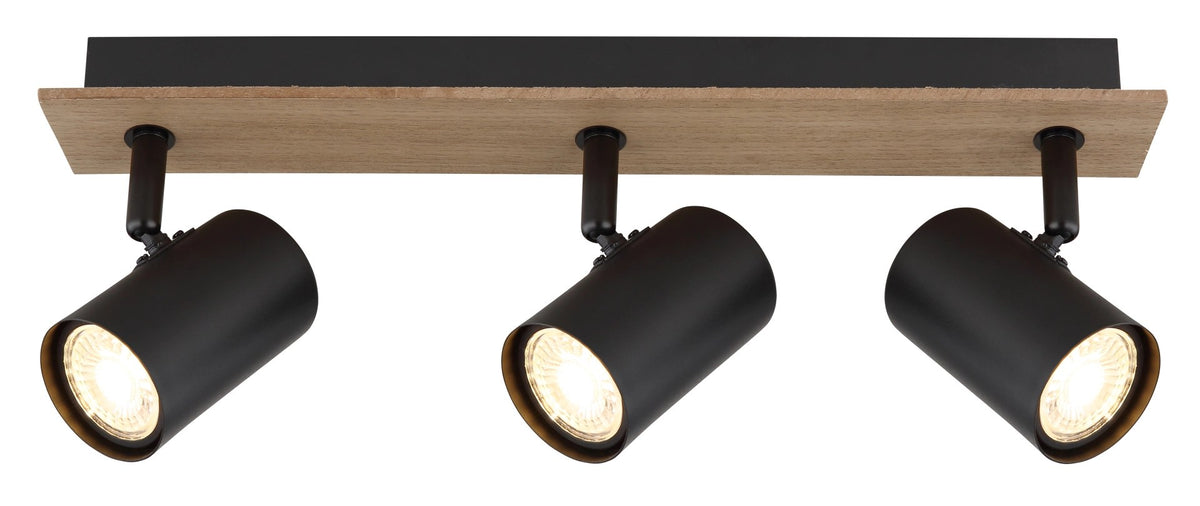 Spot Linca noir mat, H 15,2 cm (57905-3)