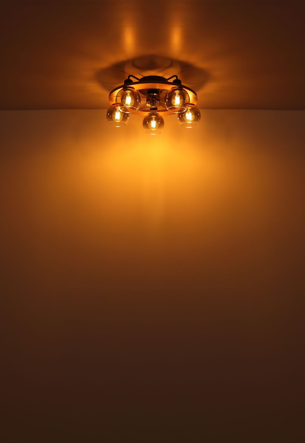 Ventilateur de plafond lumineux Lamotta noir mat
