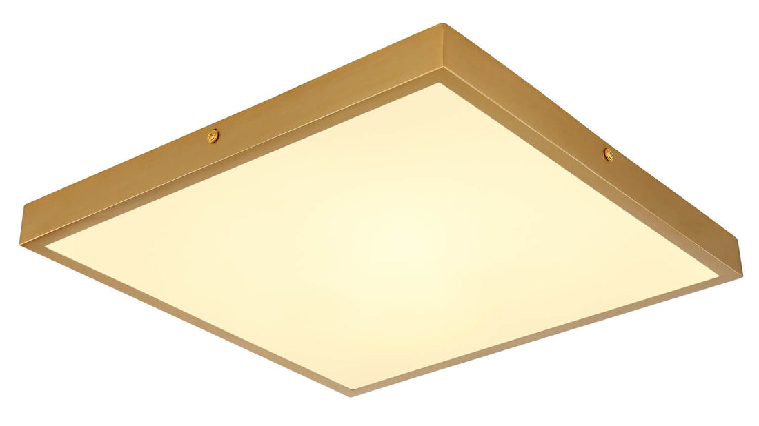 Plafonnier Tibey laiton, L 35 cm