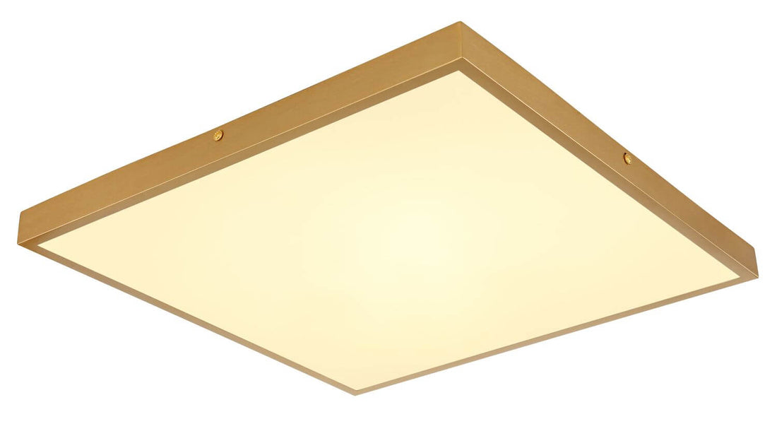 Plafonnier Tibey laiton, L 45 cm