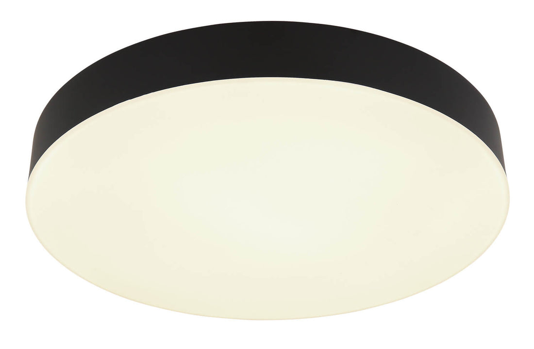 Plafonnier Matthew noir mat, Ø 30 cm (12384-24)