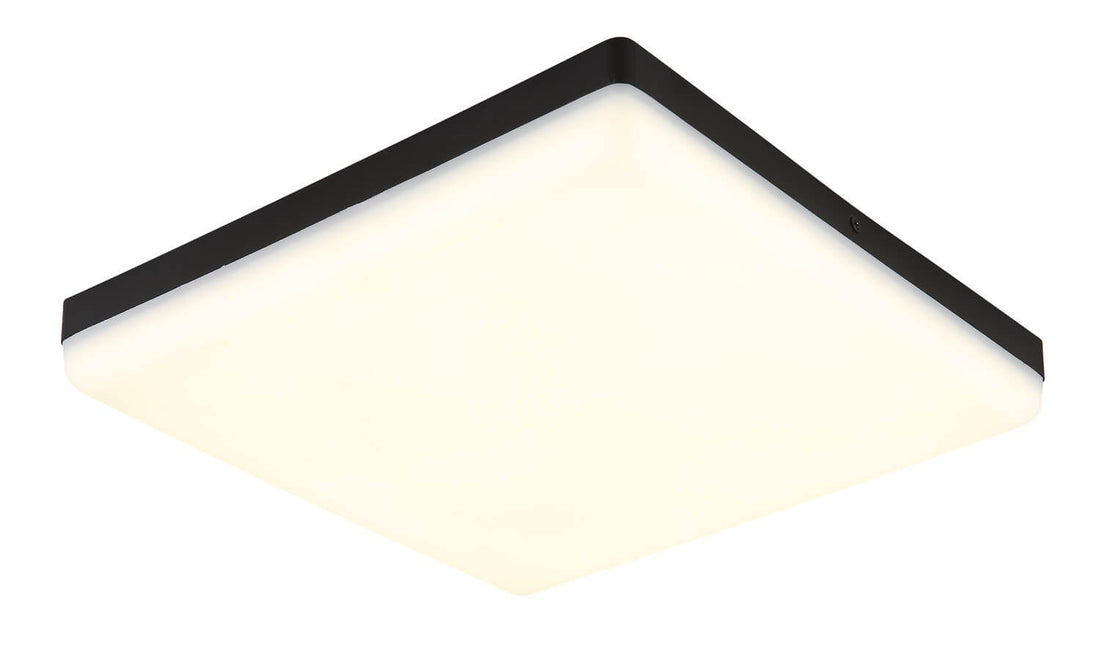 Plafonnier Matthew noir mat, L 30 cm