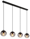 Suspension Dallerta noire mat (15216-4)