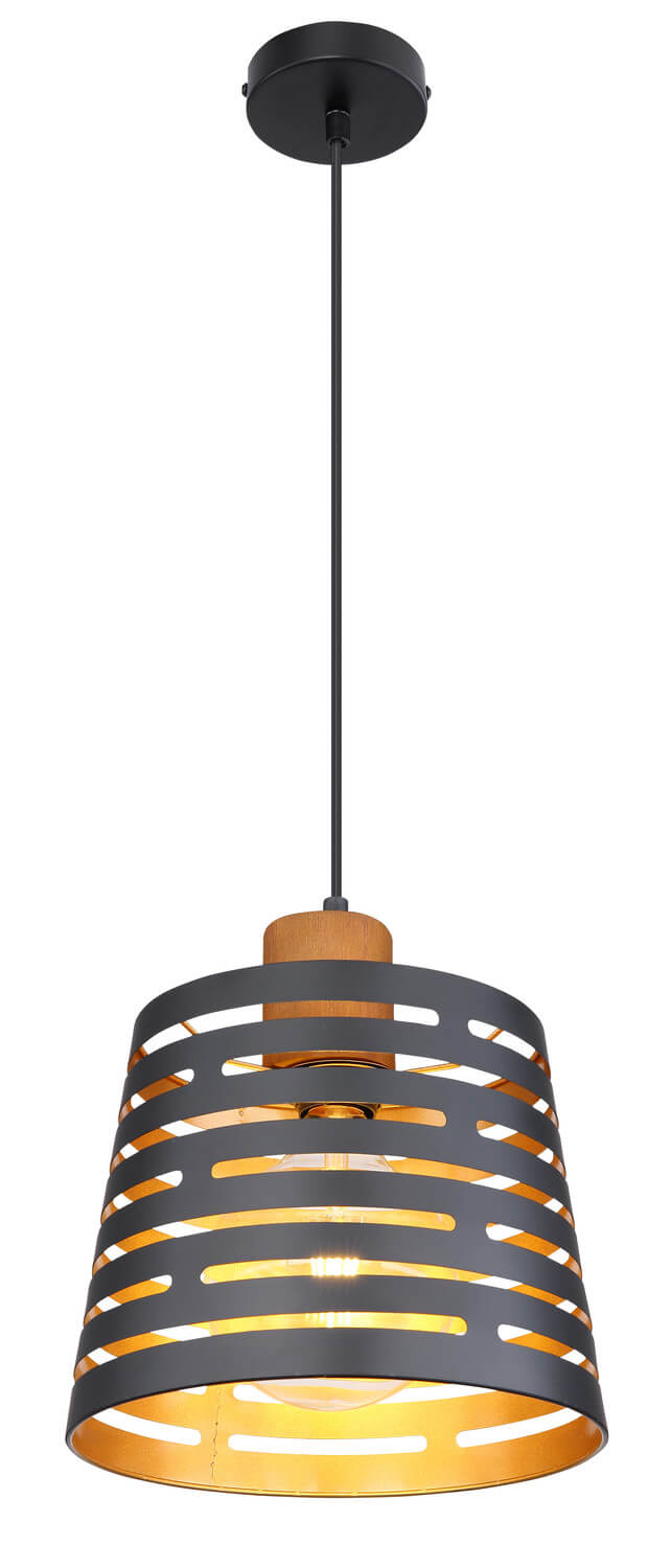 Suspension Ablona noire mat (15451H)