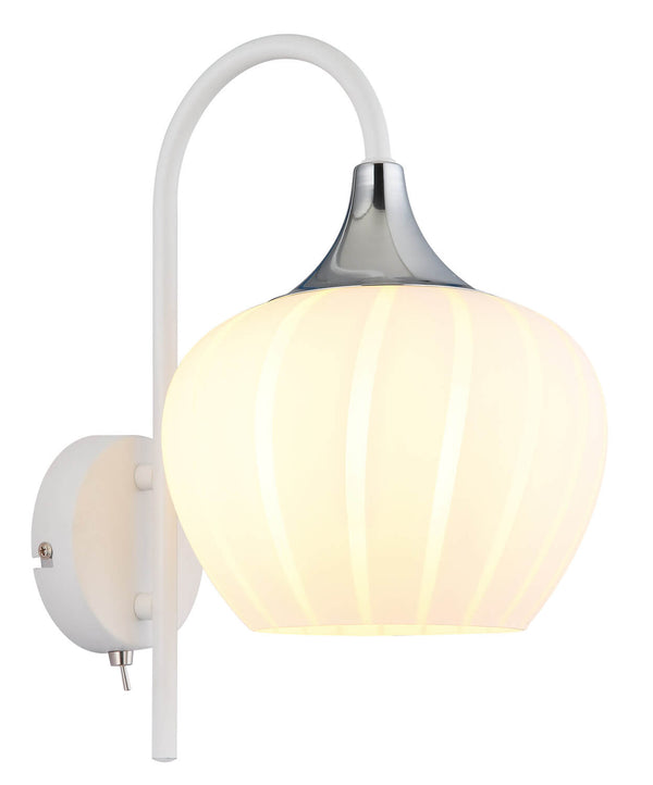Applique murale Maxy blanche mat