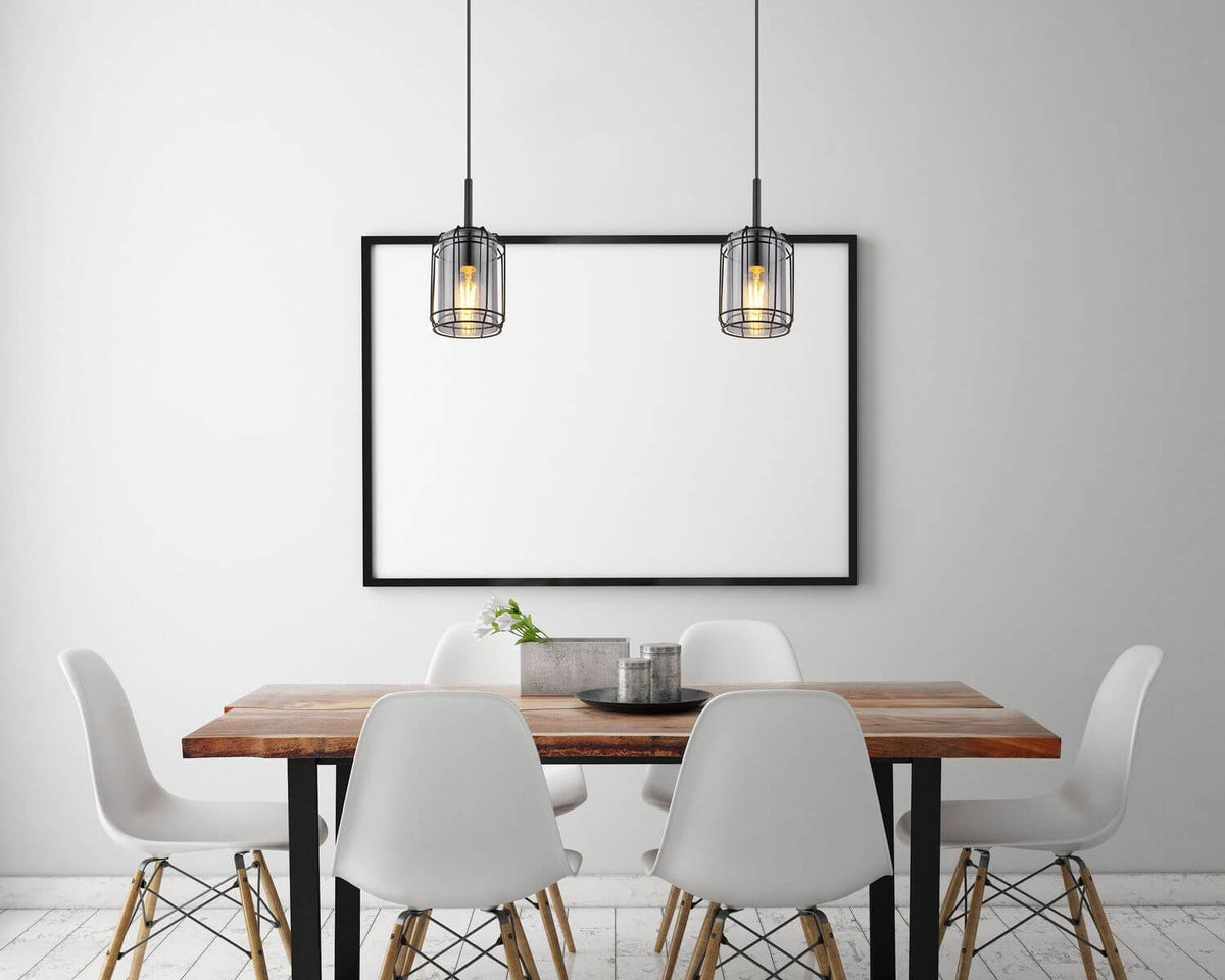 Suspension Kammi noire mat (15559H)