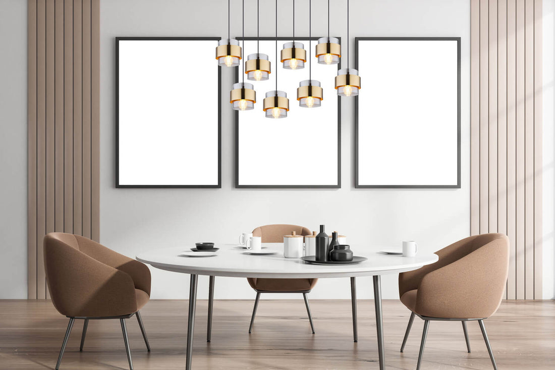 Suspension Milley noire mat, H 120 cm (15560-8H)