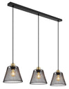 Suspension Baku noire mat (15646-3H)