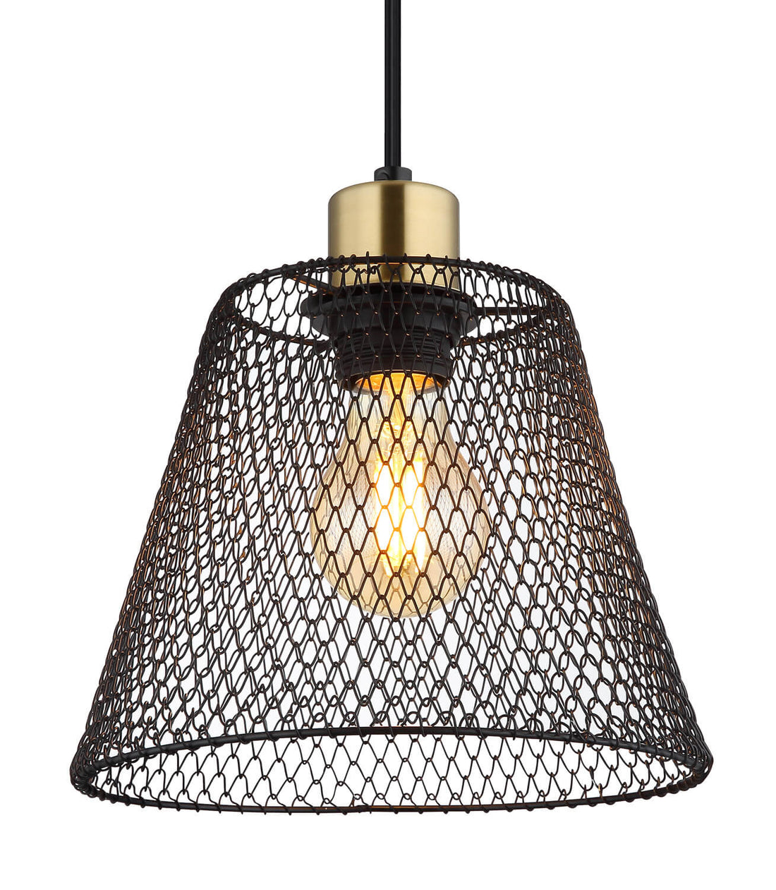 Suspension Baku noire mat (15646H)