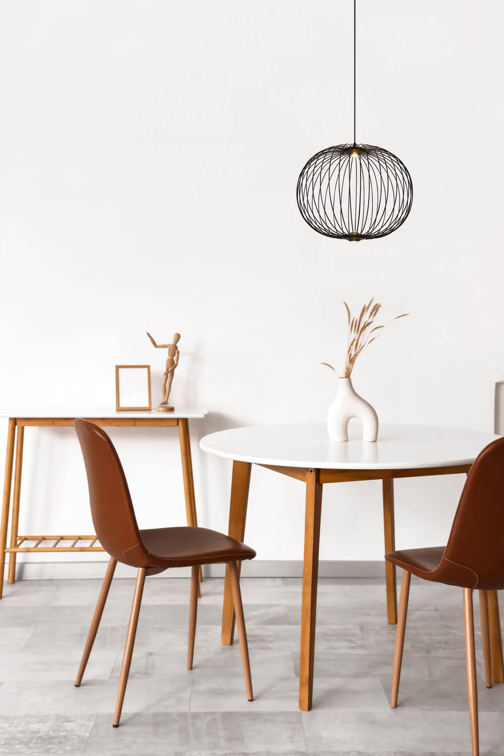 Suspension Galway noire mat (15652H1)