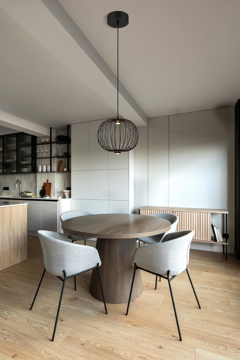 Suspension Galway noire mat (15652H)