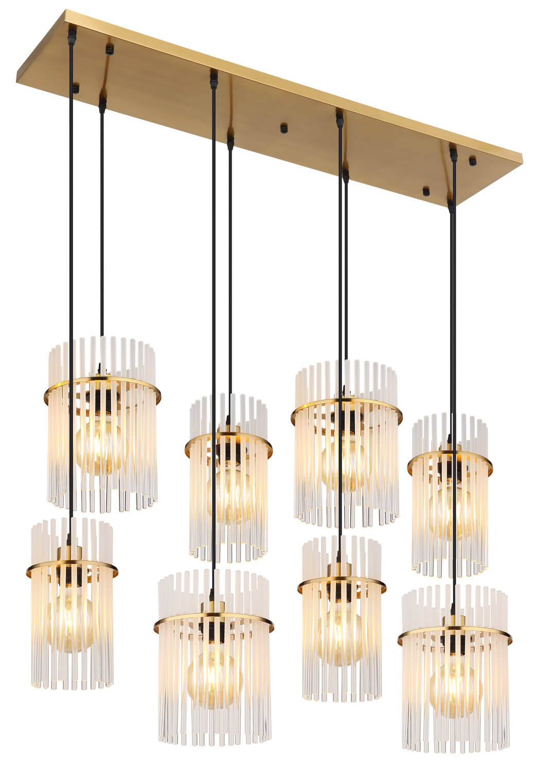 Suspension Gorley dorée, H 125 cm